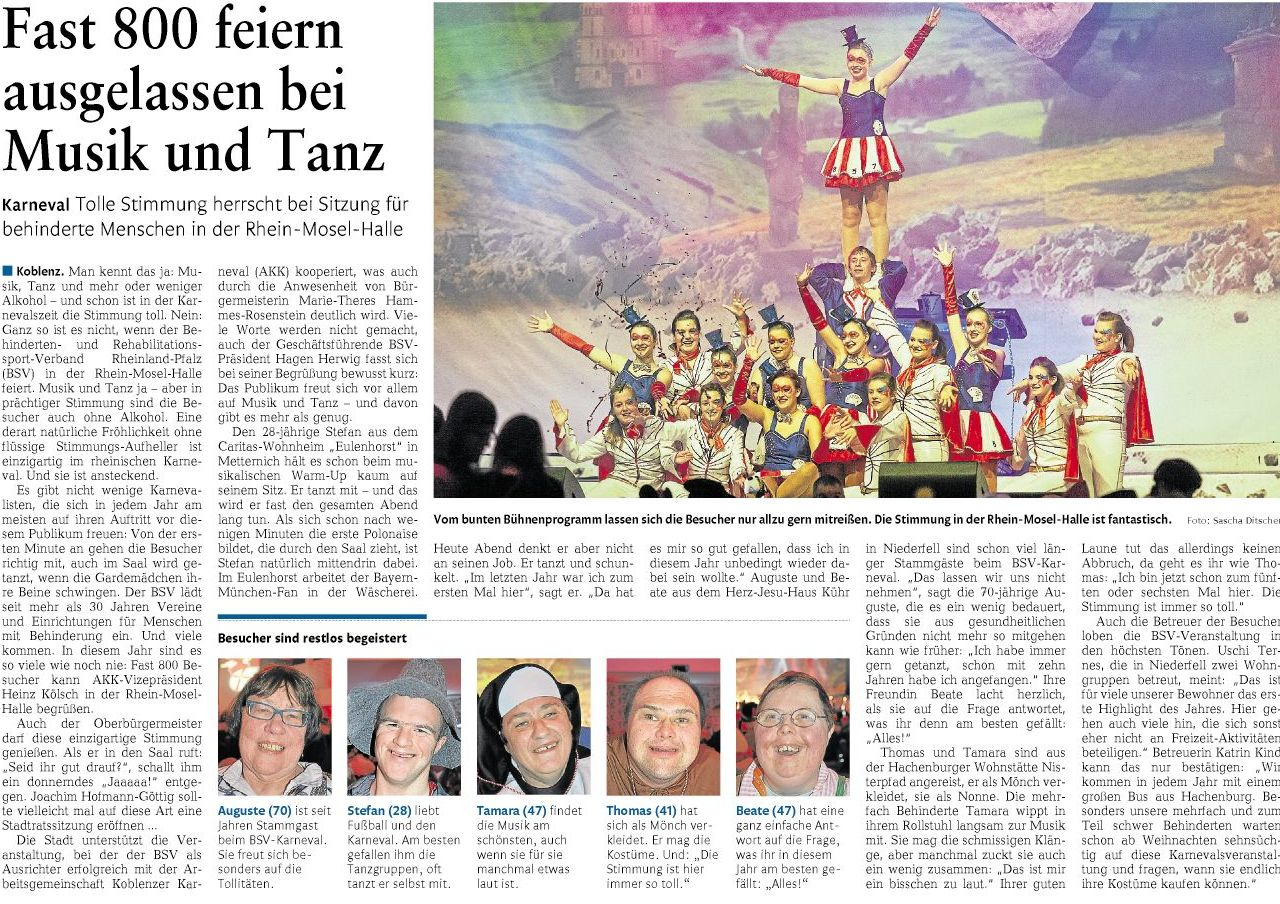 rz 15.1.2014, S. 14 KArneval