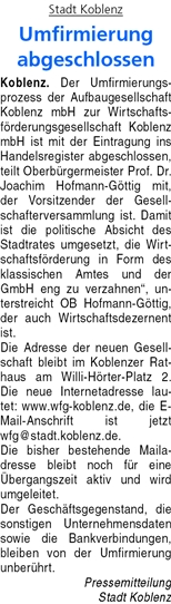ba 15.2.1014, S. 21 Wirtschaftsförderungsamt