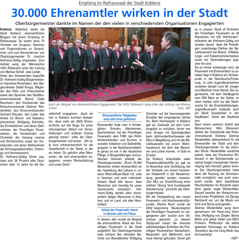 ba 15.2.2014, S. 30 Ehrenamt
