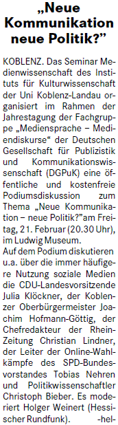 loka 12.2.2014, S. 8 Politikkommunikation