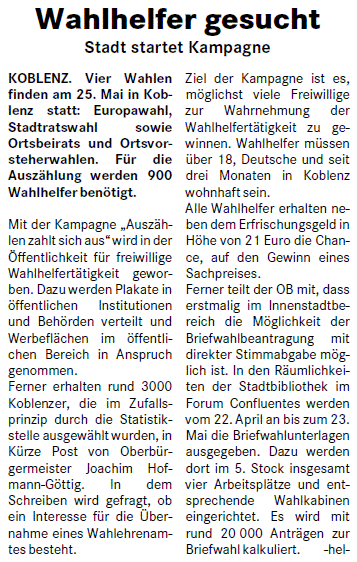 loka 5.2.2014, S. 19 Wahlhelfer