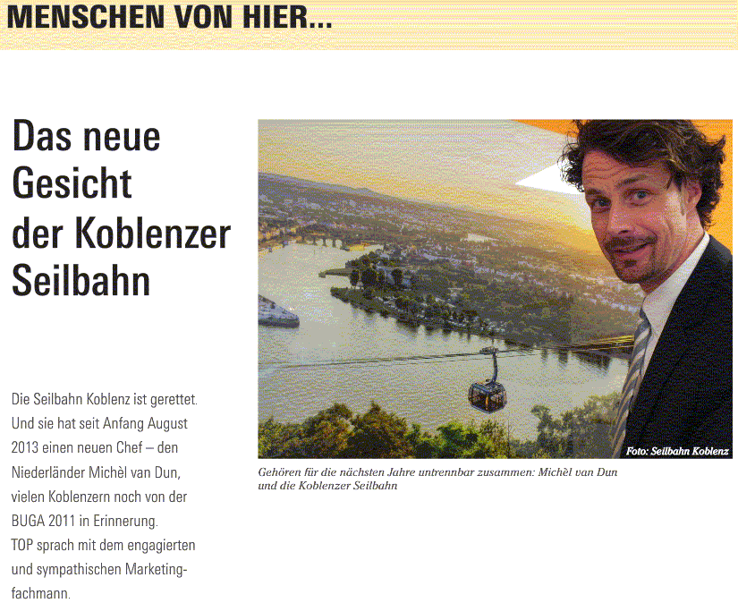 top magazin frühjahr 2014 S. 164-1 Seilbahn