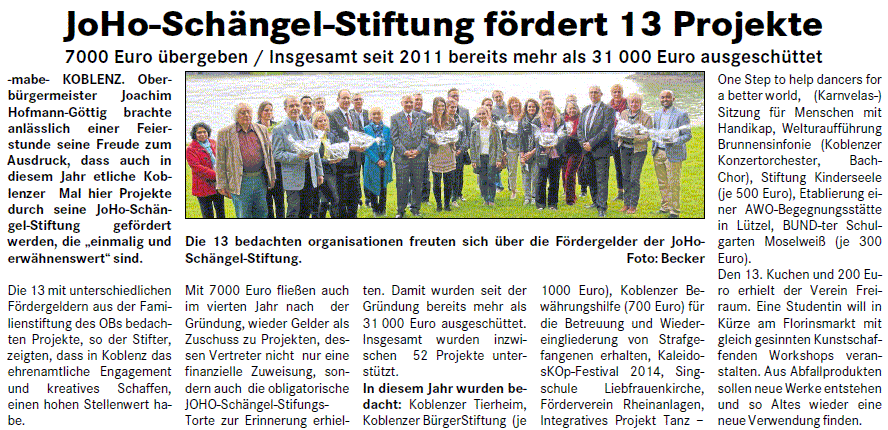 loka 14.5.2014, S. 11 JoHo Schängel stiftung