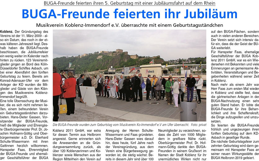 ba 14.6.2014, S. 2 5 Jahre bugafreunde