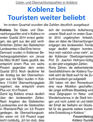 ba 21.6.2014, S. 4 Tourismus