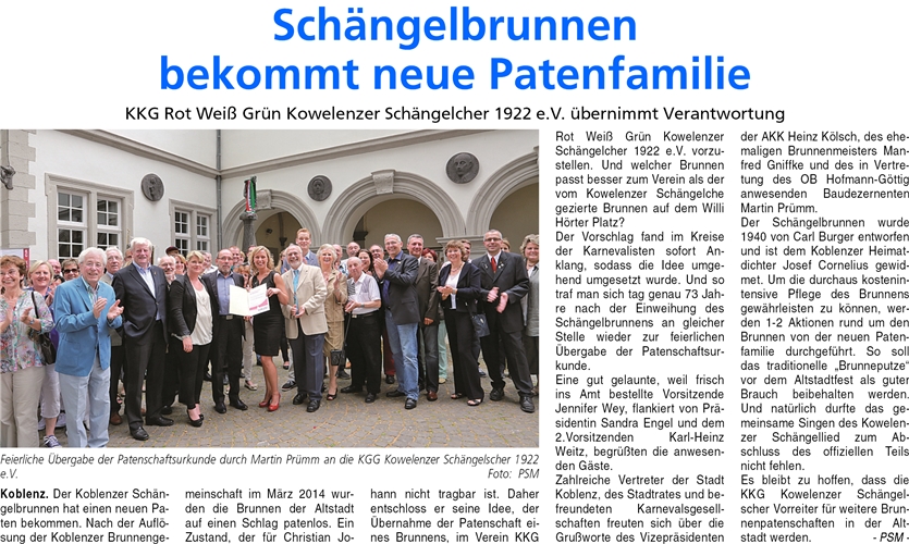ba 21.6.2014, S. 6 Schängelbrunnen
