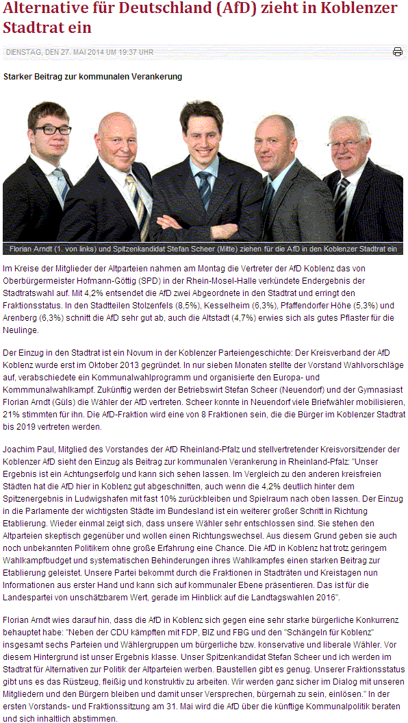 rem 27.5.2014, Wahlen