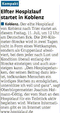 rz 9.11.2014, S. 22 Auszug Hospizlauf