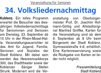 ba 6.9.2014, S. 22 Volksliedernachmittag