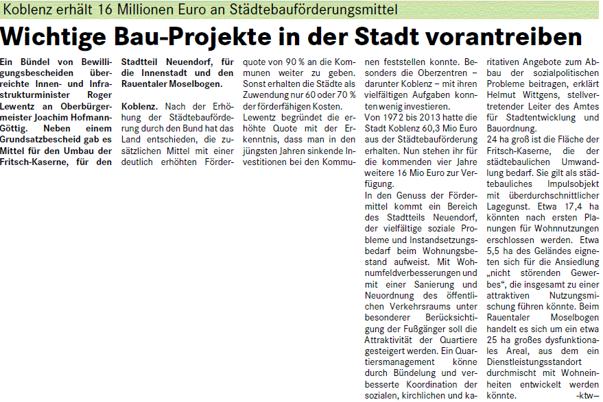 suso 45.10.2014, S. 13 Städtebau