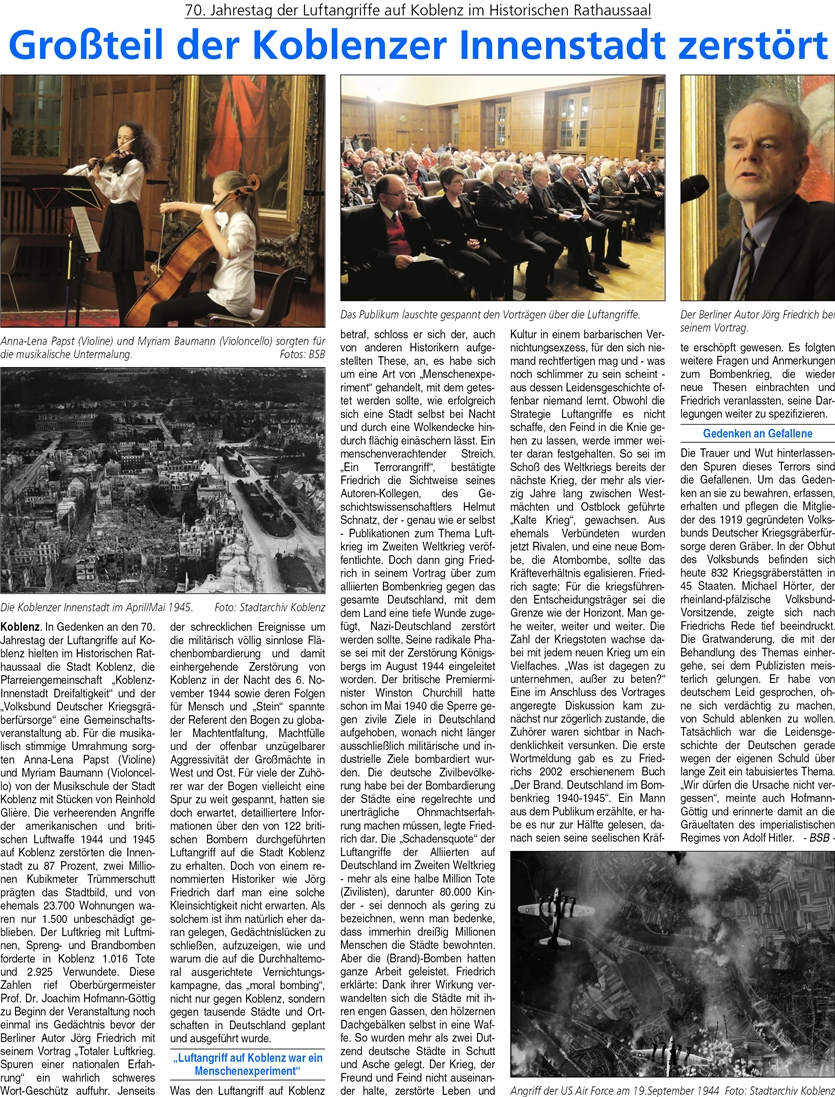 ba 15.11.2014, S. 12 70 Jahre