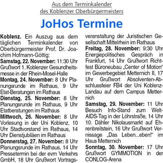 ba 22.11.2014, S. 31 Termine