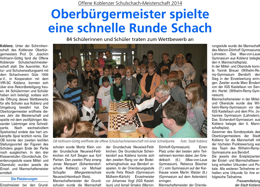 ba 22.11.2014, S. 44 Schulschach