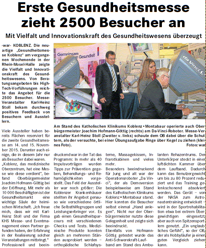 loka 26.11.2014, S. 6 Gesundheitsmesse