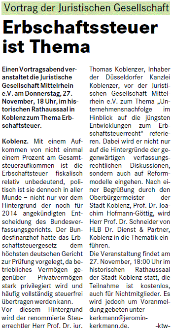 suso 16.11.2014, S. 3 Juristische Gesellschaft