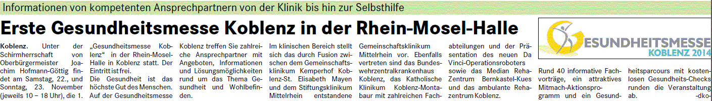 suso 16.11.2014, S. 9 Gesundheitsmesse