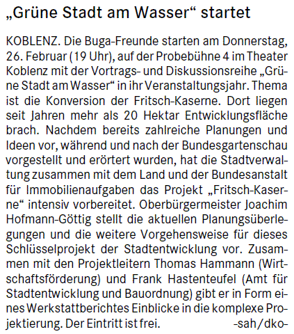 loka 25.2.2015, S. 1 Vortragsreihe