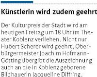 rz 23.1.2015, S. 22 Kulturpreis79713e4dcadb85dd