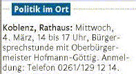 rz 26.2.2015, S. 12 Sprechstunde