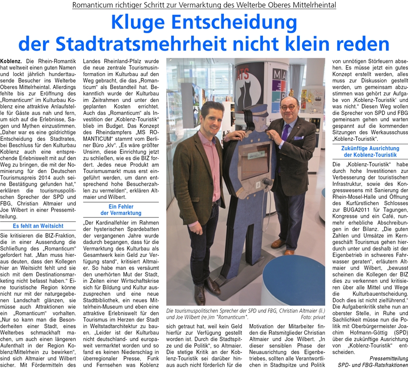 ba 5.3.2015, S. 24 Romanticum