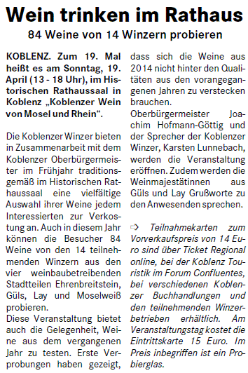 loka 15.4.2015, S. 11 Weinprobe