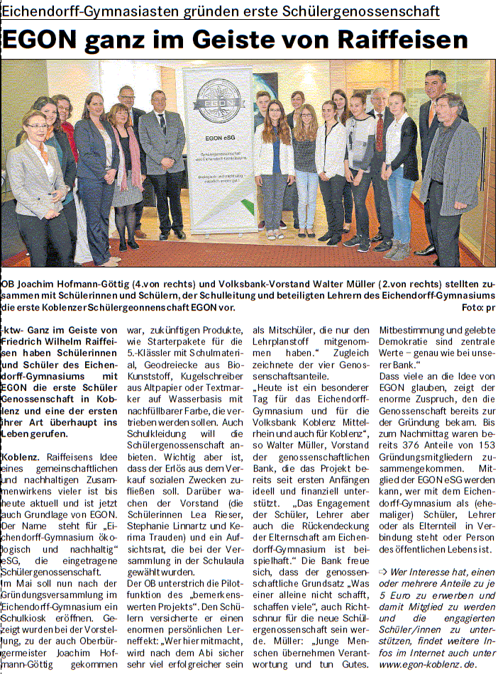 suso 26.4.2015, S. 5 Genossenschaft