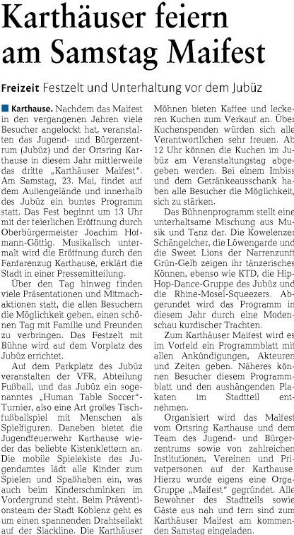 rz 21.5.2015, S. 14 Karthause77c510d0bd633d57