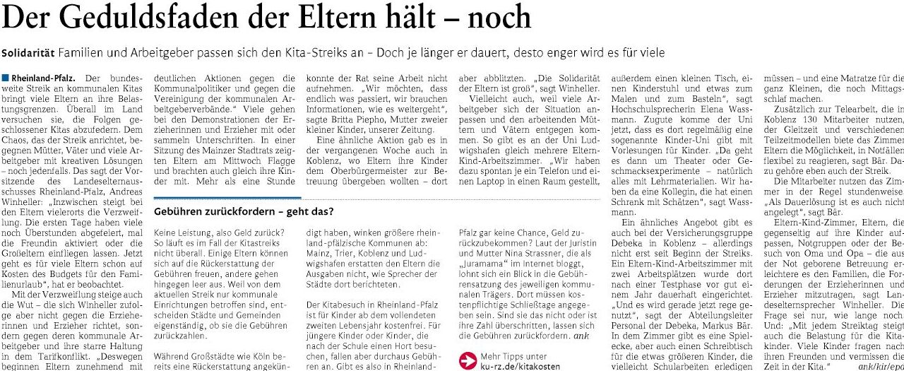 rz 21.5.2015, S. 6 Streik1ba9f1caac694aa8