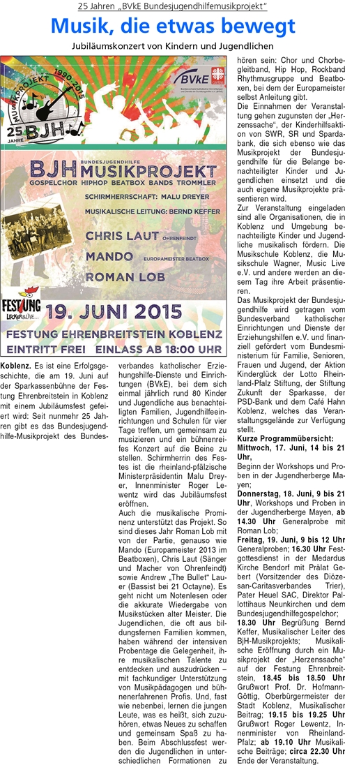 ba 11.6.2015, S. 38 25 Jahre BVkE