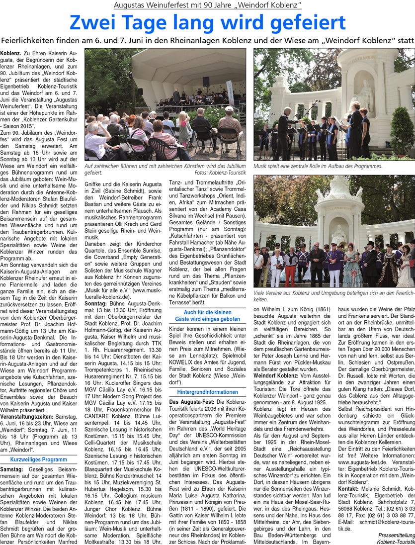 ba 4.6.2015, S. 12 Augustafest