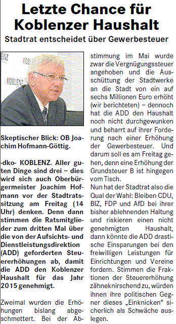 loka 10.6.2015, S. 16 Haushalt