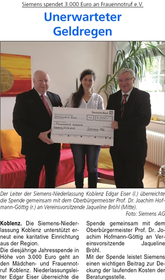 ba 2.7.2015, S. 8 Frauennotruf