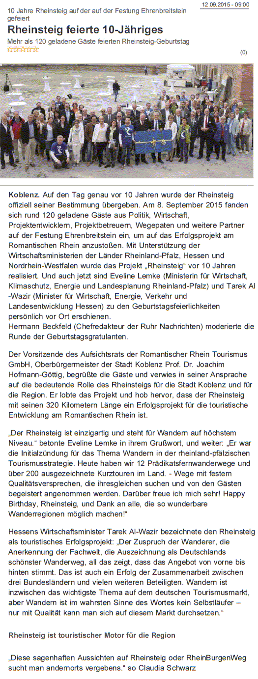 ba online 12.9.2015 10 JAhre Rheinsteig