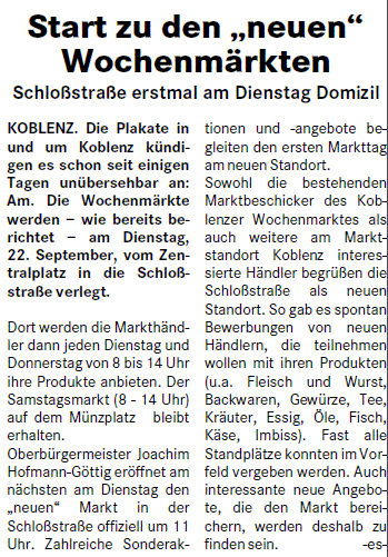 loka 16.9.2015, S. 3 Wochenmarkt