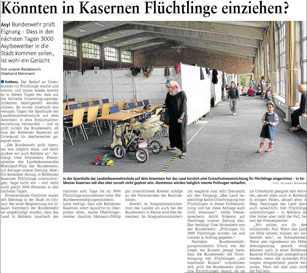 rz 16.9.2015, S. 11 Kasernen