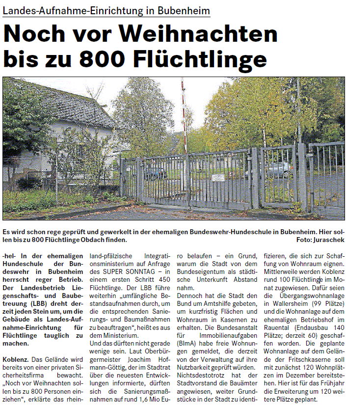 suso 18.10.2015, S. 1 Flüchtlinge