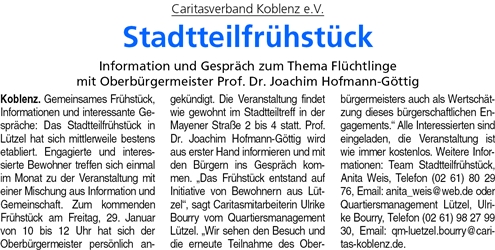 ba 28.1.2016, S. 8 Stadtteilfrühstück