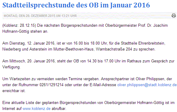 rem 28.12.2015 Bürgersprechstunden