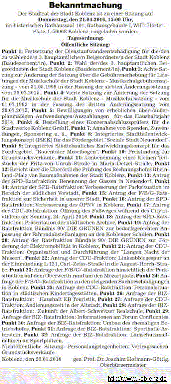 rz 16.4.2016, S. 25 Stadtrat