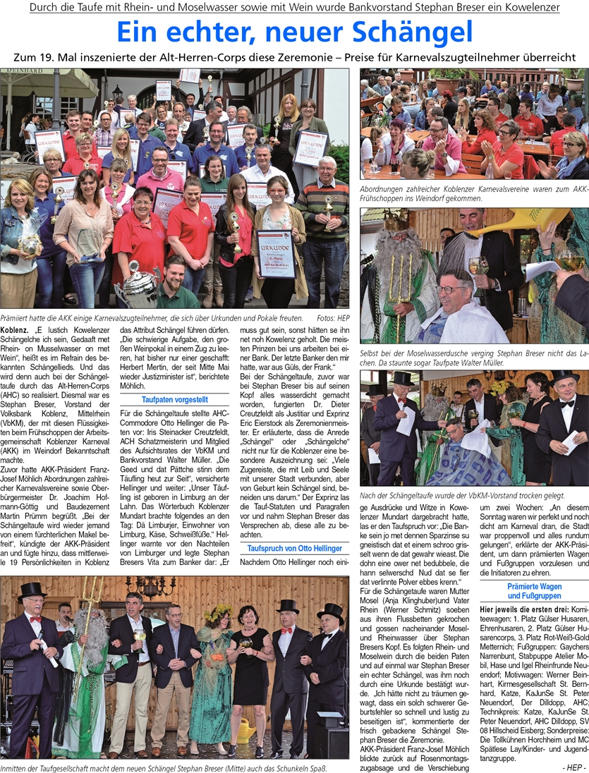ba 23.6.2016, S. 8 Schängel-Taufe