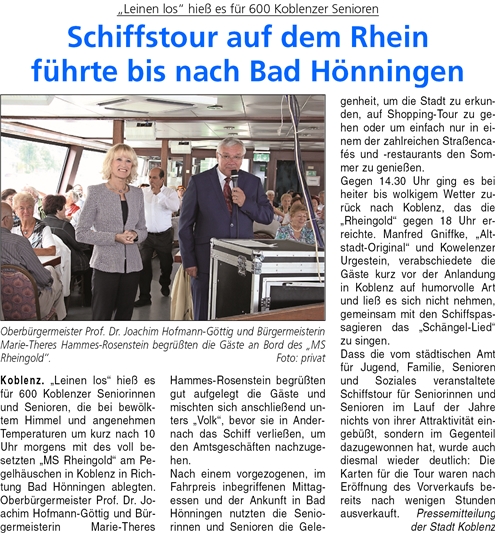ba 14.7.2016, S. 32 Seniorenschifffahrt