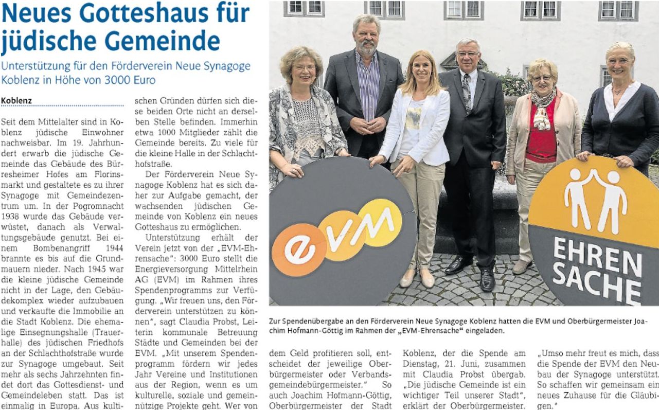 rz 8.7.2016, S. 41 Synagoge