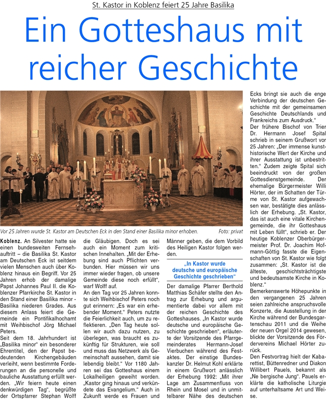 ba 23.2.2017, S. 44 25 Jahre St Kastor